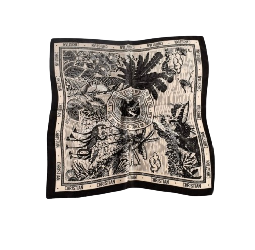 CHRISTAIN DOIR SILK/ BLACK