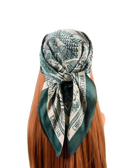 CHRISTAIN DOIR SILK/ GREEN