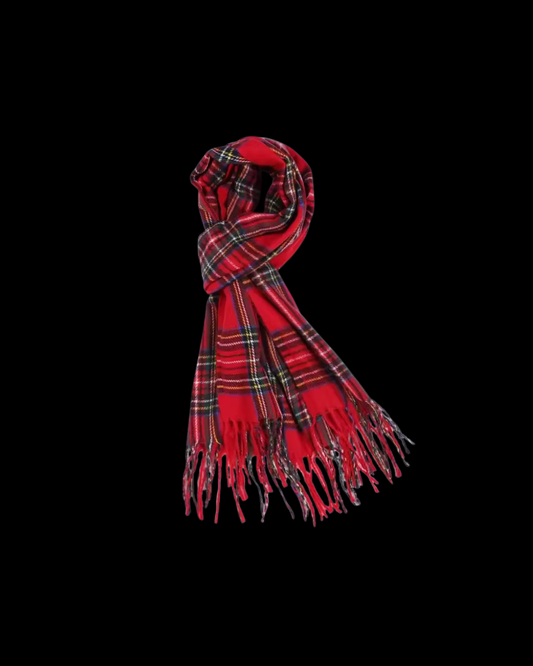 RED VINTAGE WOOL PLAID